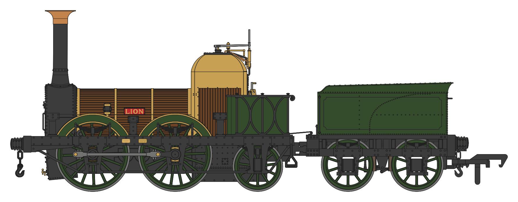 Rapido - Liverpool & Manchester Railway ‘Lion’ (1980 condition)
