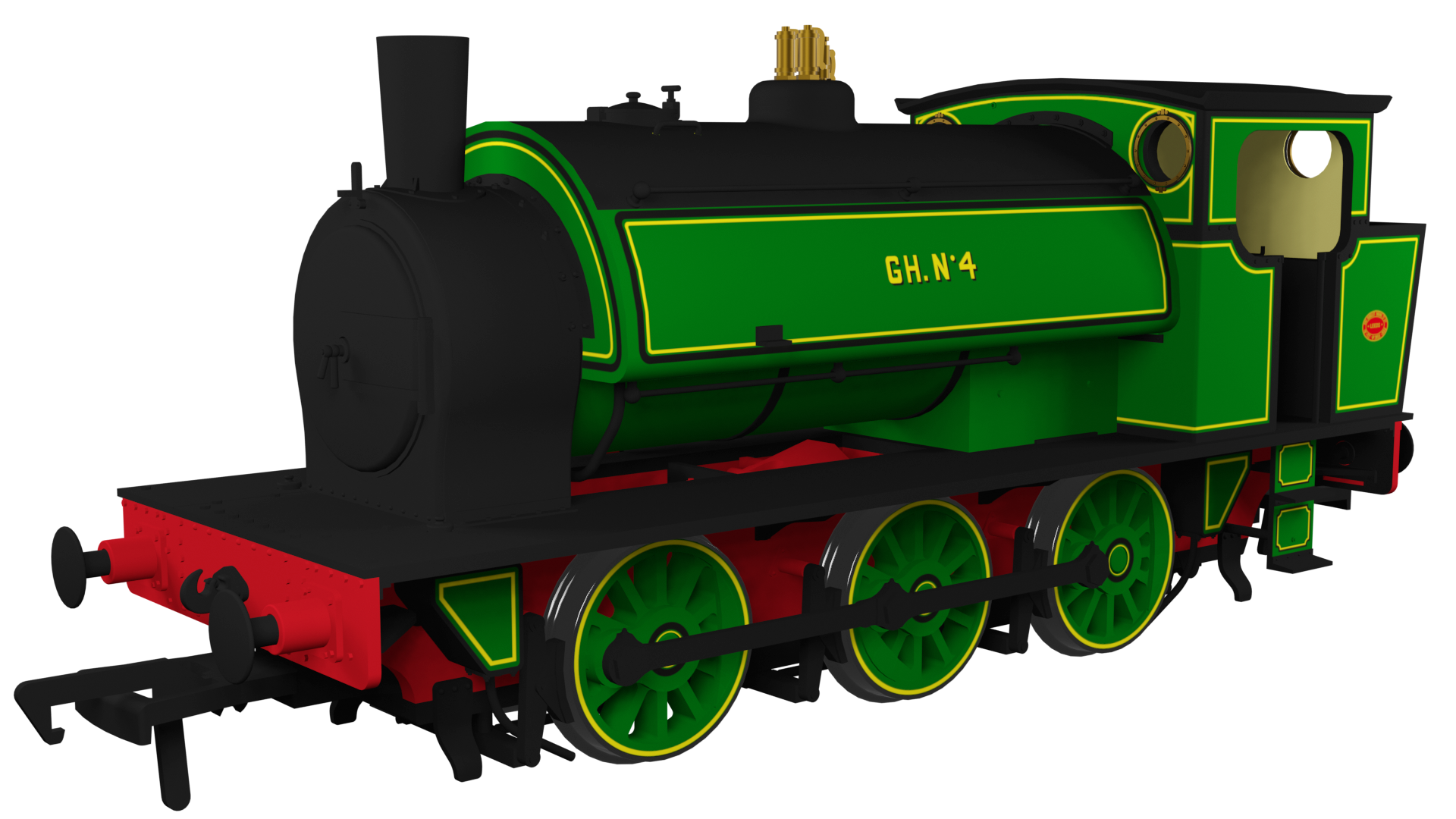 903515 Rapido Trains UK 16″ Hunslet – “Glasshoughton No.4” - DCC Sound Fitted